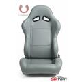 Cipher Synthetic Leather Universal Racing Seats, Gray - Pair CPA1001PGY